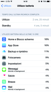 App batteria iOS 8