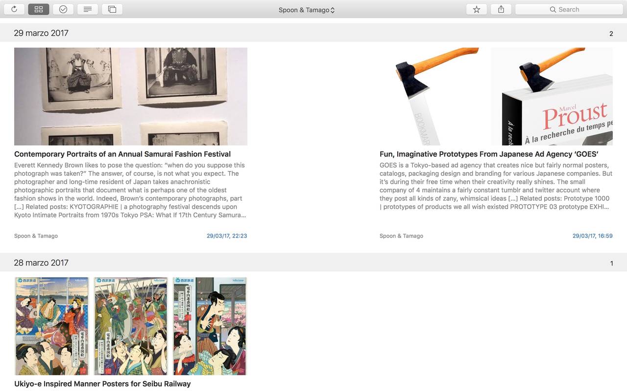 News Explorer in versione "timeline"